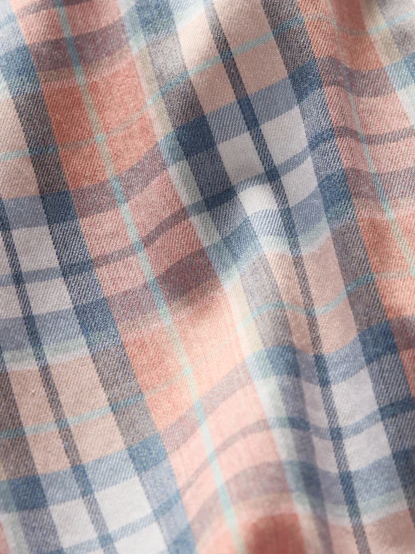 Movement™ Shirt (Tall) - Ocean Coral Plaid