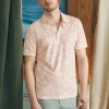 Movement™ Short-Sleeve Pique Polo Shirt - Hilo Rose Floral Print