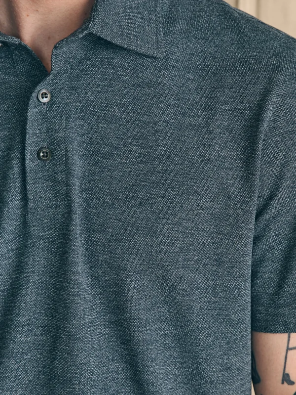 Movement™ Short-Sleeve Pique Polo Shirt - Dusty Iron Heather