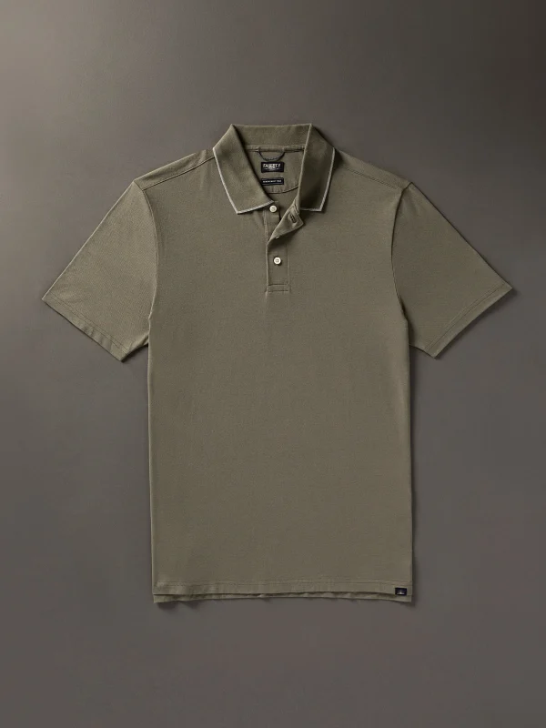 Movement™ Short-Sleeve Pique Polo Shirt - Olive Odyssey