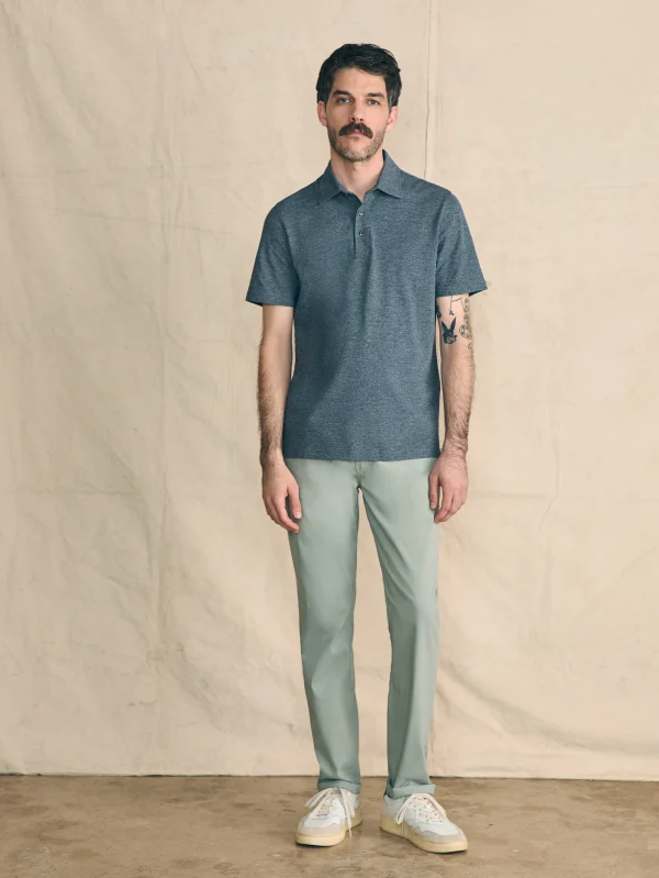 Movement™ Short-Sleeve Pique Polo Shirt - Dusty Iron Heather