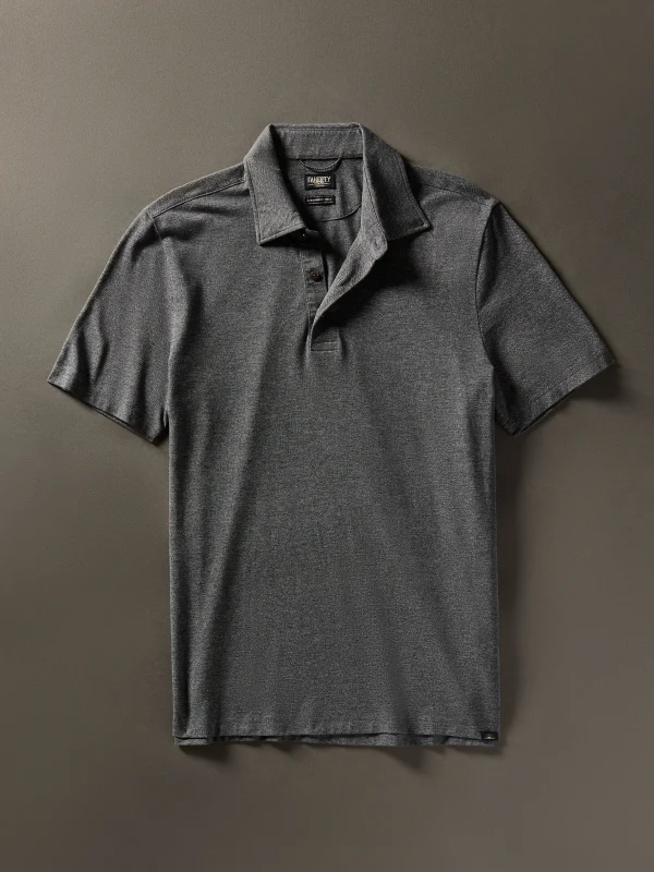 Movement™ Short-Sleeve Pique Polo Shirt - Dusty Iron Heather