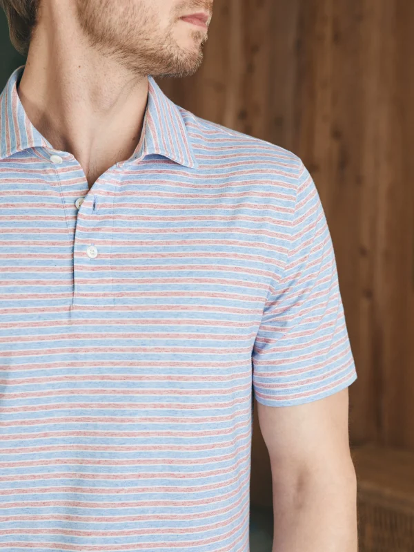 Movement™ Short-Sleeve Polo Shirt - Horizon Line Stripe