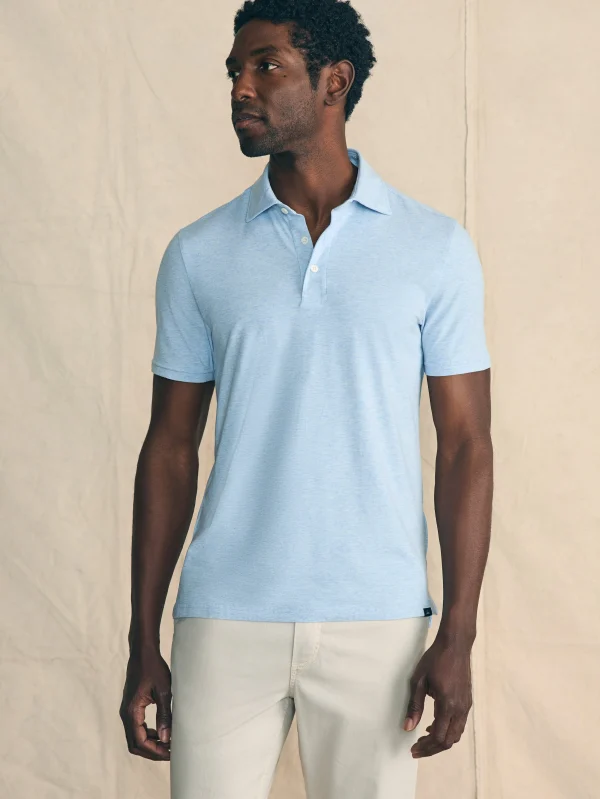 Movement™ Short-Sleeve Polo Shirt - Cardiff Blue Heather