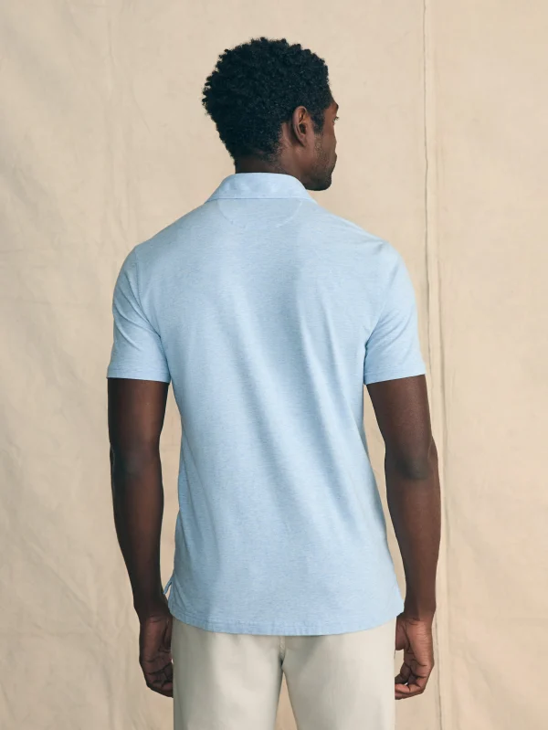 Movement™ Short-Sleeve Polo Shirt (Tall) - Cardiff Blue Heather