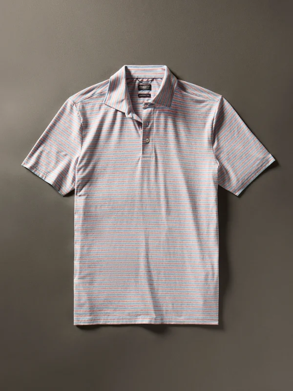 Movement™ Short-Sleeve Polo Shirt - Horizon Line Stripe