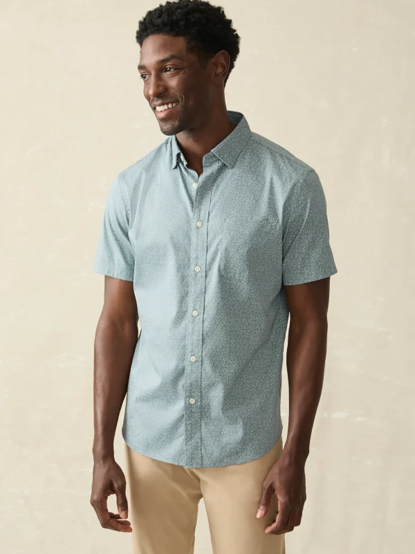 Movement™ Short-Sleeve Shirt - Sea Storm Ditsy