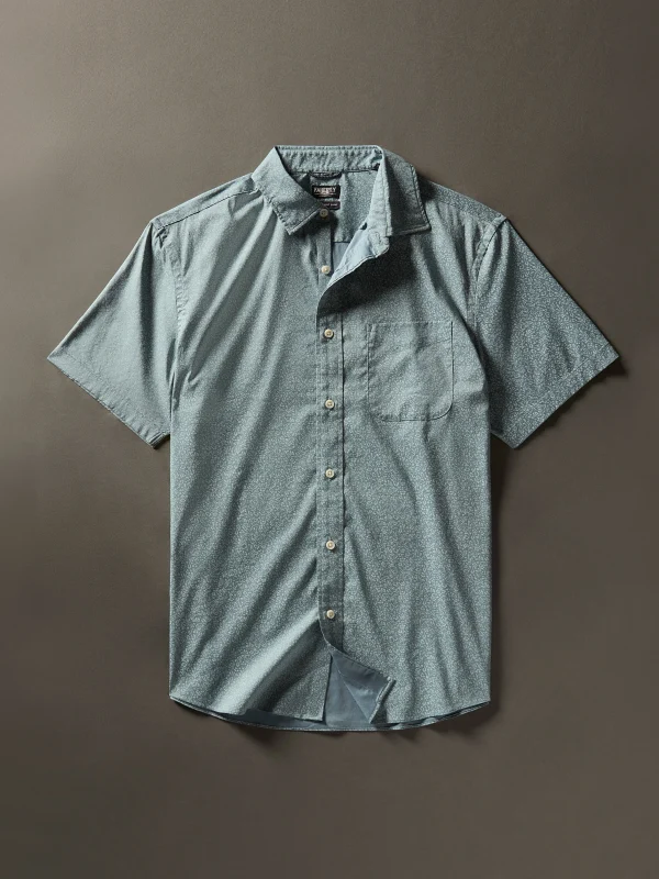 Movement™ Short-Sleeve Shirt - Sea Storm Ditsy