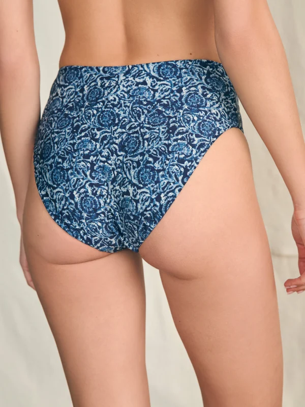 Nantucket High Waisted Bottom - Navy Imma Floral