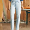 Organic Cotton Slim Straight Denim - Cloudbreak Wash