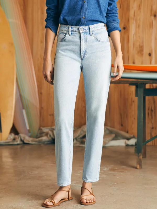 Organic Cotton Slim Straight Denim - Cloudbreak Wash