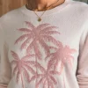 Palm Coast Cashmere Crew - Clay Palm Horizon