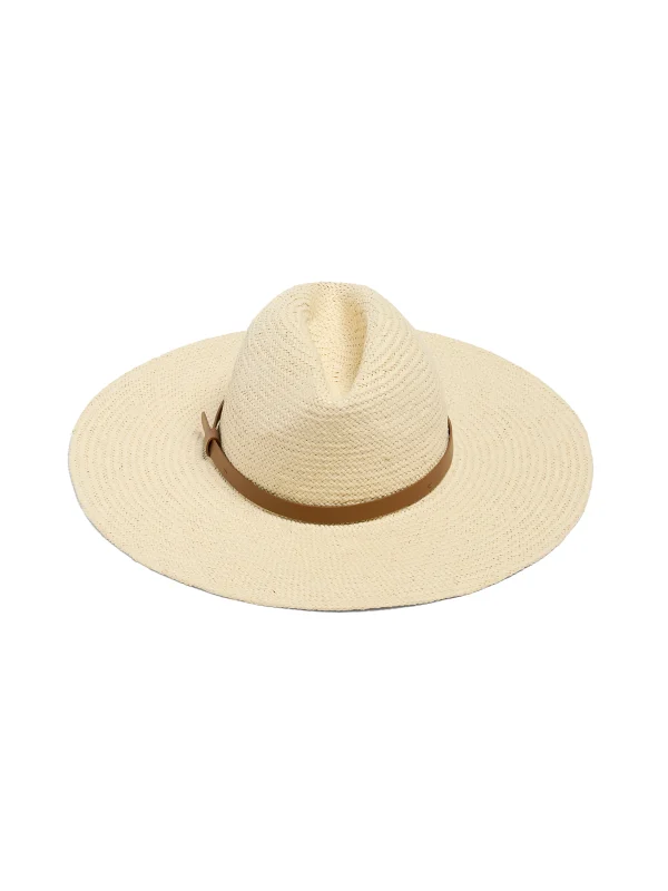 Paper Packable Rancher Hat - Cream