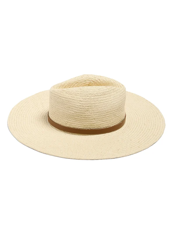 Paper Packable Rancher Hat - Cream