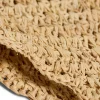 Raffia Crochet Hobo Tote - Natural