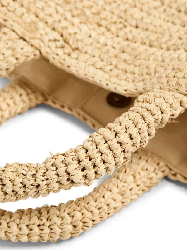 Raffia Cross Body Bag - Natural