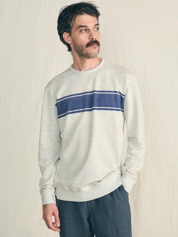 Reversible French Terry Crew - Tidal Waves