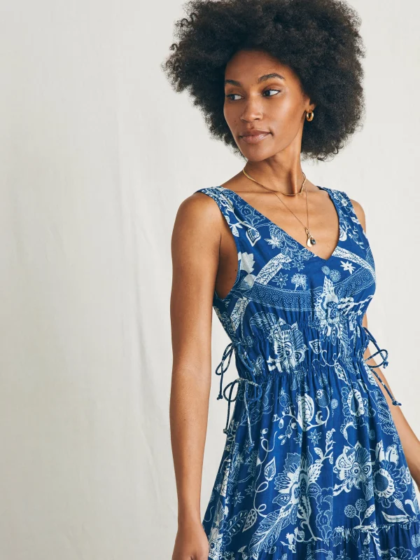 Sandbar Maxi Dress - Blue Kenji Floral