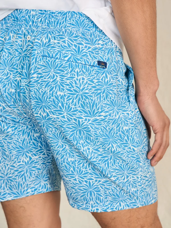 Shorelite Active Swim Short (7" Inseam) - Blue Waters Frond