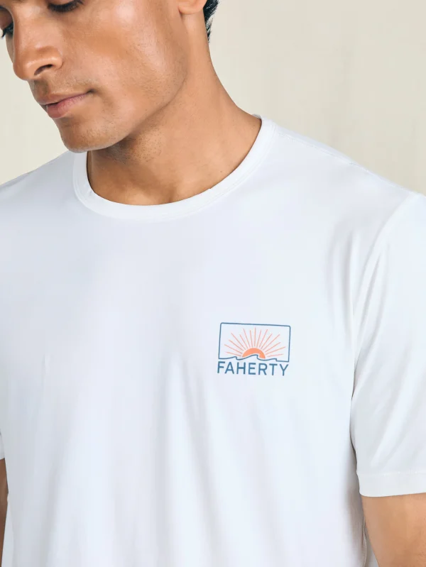 Shorelite Short-Sleeve Tech Tee - Pure White