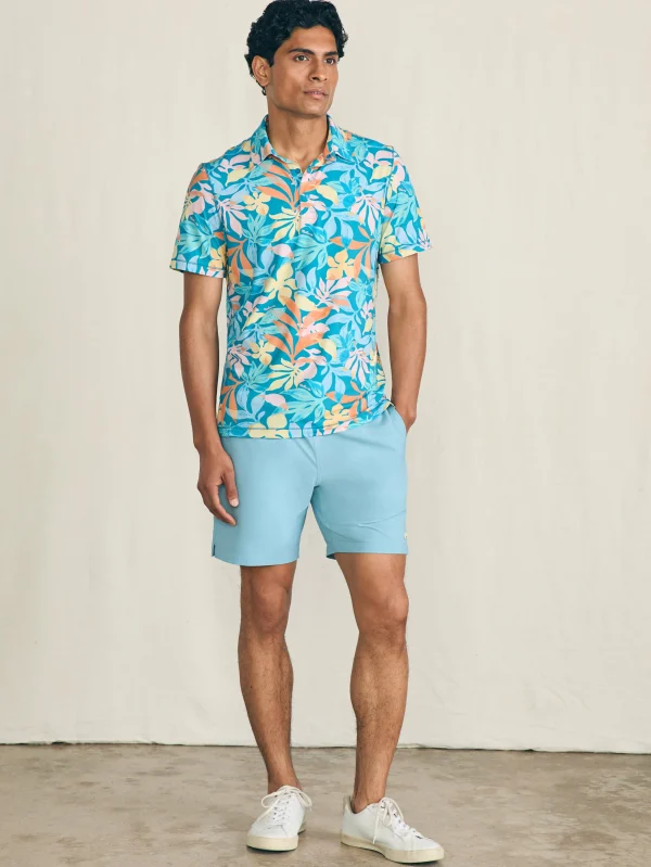 Shorelite Short-Sleeve Tech Polo - Summer Blooms