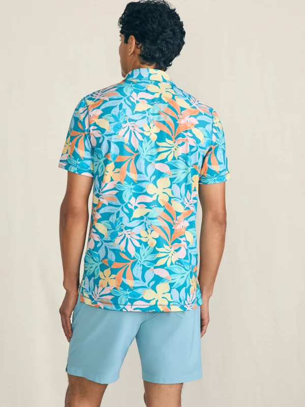 Shorelite Short-Sleeve Tech Polo - Summer Blooms