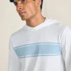 Shorelite UPF Hoodie - White Surf Stripe