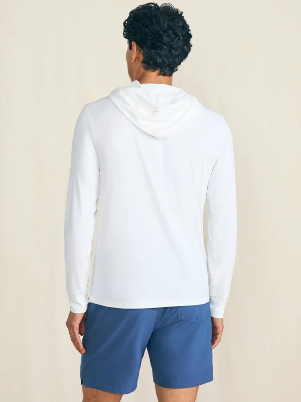 Shorelite UPF Hoodie - White Surf Stripe