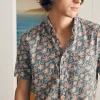 Short-Sleeve Breeze Shirt - Faded Floral Batik