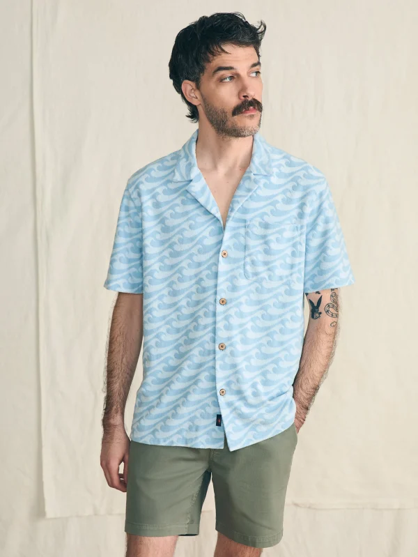 Short-Sleeve Cabana Towel Terry Shirt - Endless Peaks