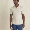 Short-Sleeve Linen Polo - Natural