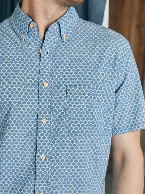 Short-Sleeve Stretch Playa Shirt - Fishscale Redux