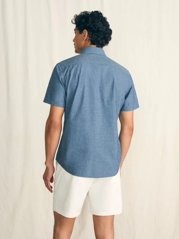 Short-Sleeve Stretch Playa Shirt (Tall) - Weathered Blue