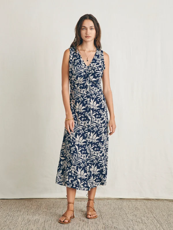 Siena Midi Dress - Navy Canopy Floral