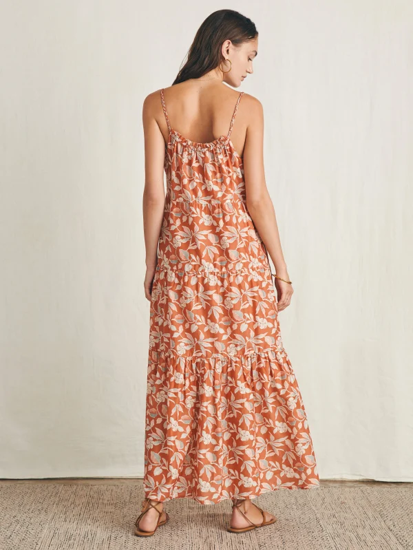 Silk Blend Sun Chaser Maxi Dress - Ginger Floral