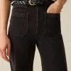 Softstretch Cord Patch Pocket Pant - Washed Black