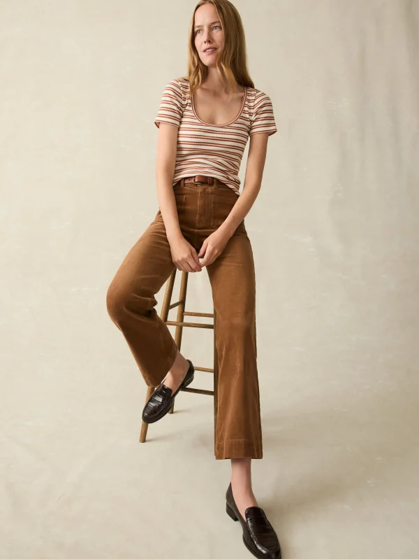 Softstretch Cord Patch Pocket Pant - Cord Brown