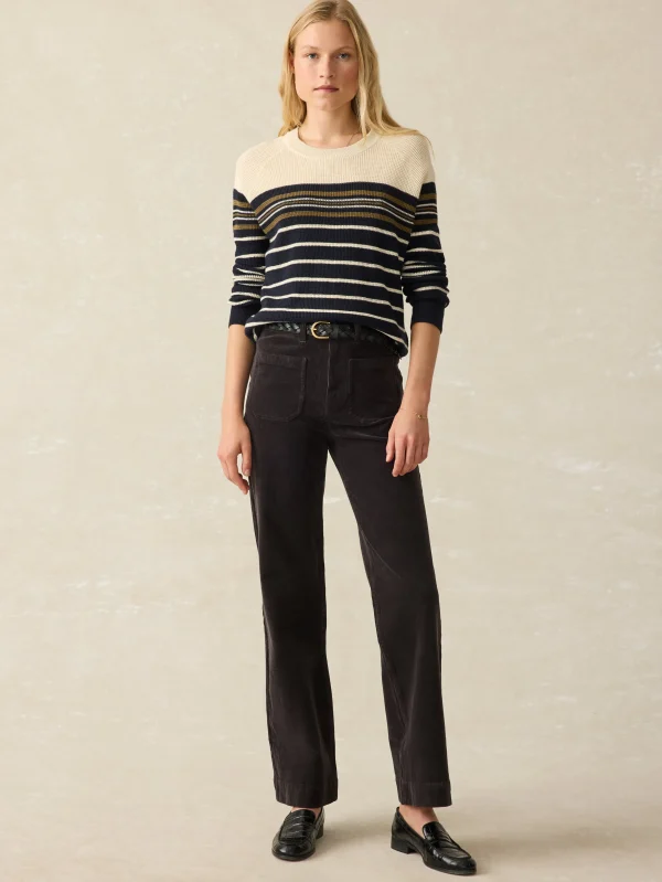 Softstretch Cord Patch Pocket Pant - Washed Black