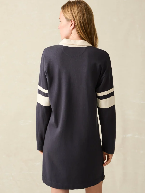 Sport Jersey Polo Dress - Sea Storm