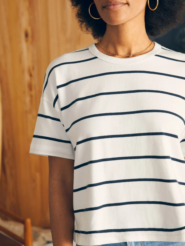 Sport Jersey Short-Sleeve Tee - White Osprey Stripe