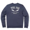 Spring Lake Long-Sleeve Terry Pool Bar Crewneck - Dune Navy