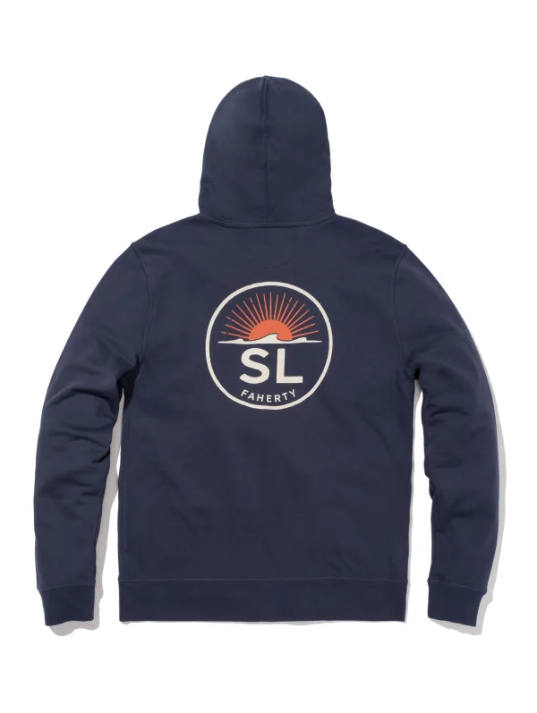 Spring Lake Zip Hoodie - Dune Navy