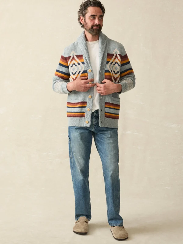 Steven Paul Judd Cardigan Sweater - Mountain River Ombre