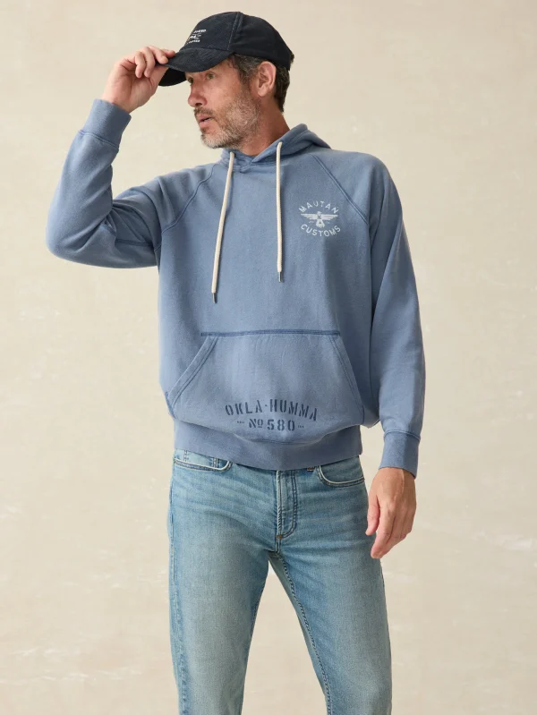 Steven Paul Judd Fleece Hoodie - Mautan Blue