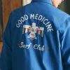 Steven Paul Judd Good Medicine Sunwashed Coaches Jacket - Marine Blue