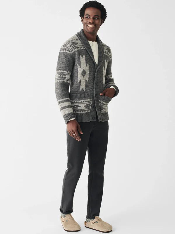 Steven Paul Judd Thunderbird Cardigan - Charcoal Grey Thunderbird