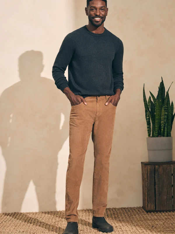 Stretch Corduroy 5-Pocket Pant (32" Inseam) - Raw Umber