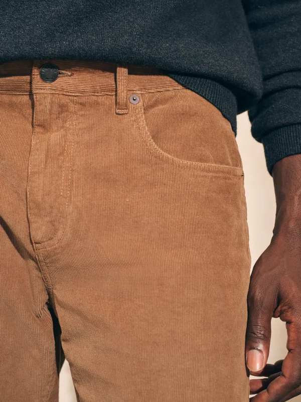 Stretch Corduroy 5-Pocket Pant (32" Inseam) - Raw Umber