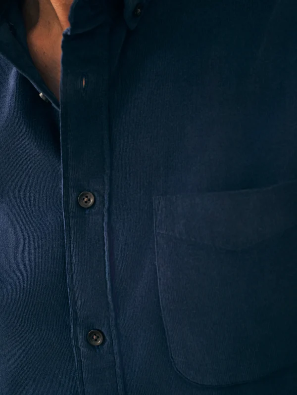 Stretch Corduroy Shirt - Blue Nights