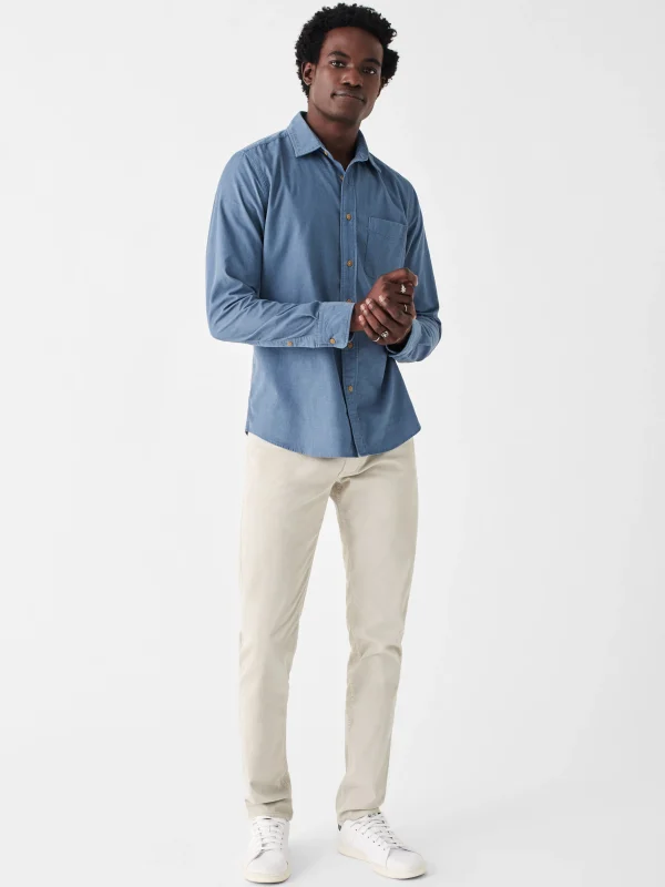 Stretch Corduroy Shirt - Deep Marine